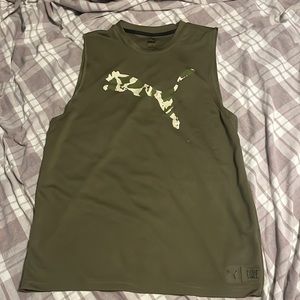 men’s M puma tank/cutoff tee, gently worn